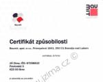Naše certifikáty - 
